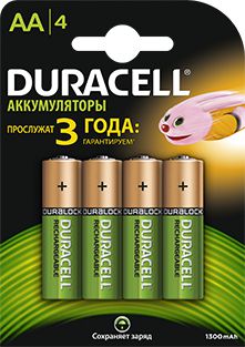 Duracell HR6-4BL 1300 мАч 4 шт.