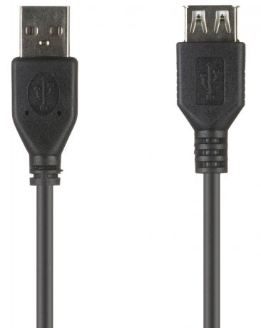 Oxion USB AM-AF 1.8м (черный)