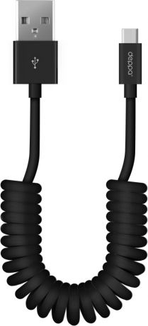 Deppa USB-A 2.0 - USB-C (черный)