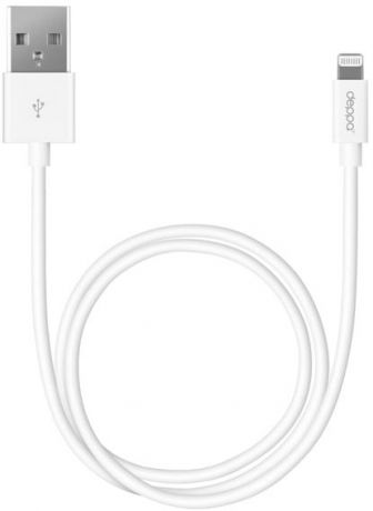 Deppa MFI USB-8-pin для Apple (белый)