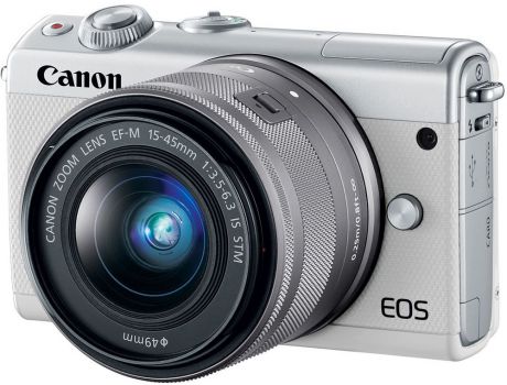 Canon EOS M100 Kit 15-45 IS STM (белый)