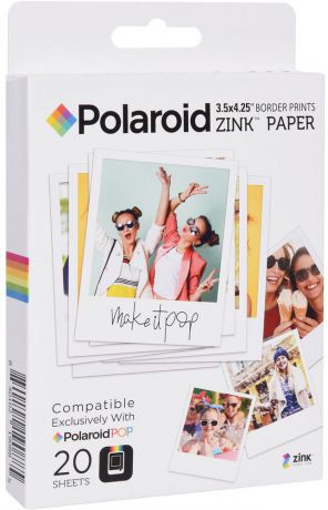 Polaroid Zink POP 3.5x4.25 на 20 фото