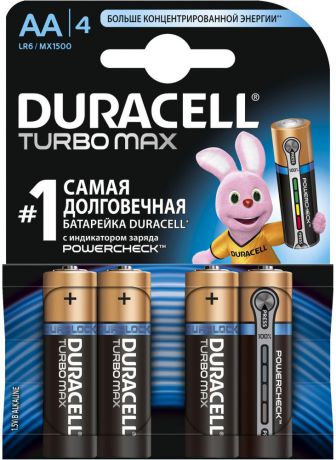 Duracell AA Turbo 4BL (блистер 4 шт.)