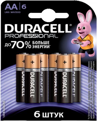 Duracell Professional LR6-6BL AA (блистер 6 шт)