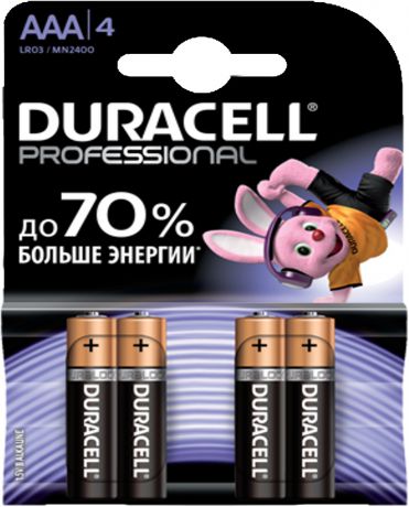 Duracell Professional LR03-4BL AAA (блистер 4 шт)