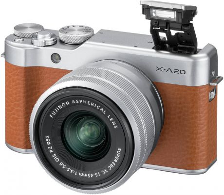Fujifilm X-A20 Kit 15-45mm (коричневый)