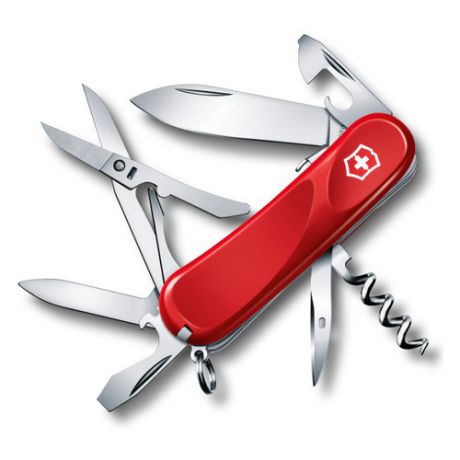 Складной нож VICTORINOX Evolution S14, 14 функций, 85мм, красный [2.3903.se]
