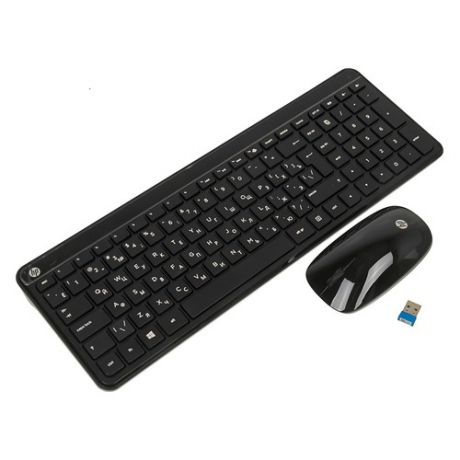 Комплект (клавиатура+мышь) HP C6020, USB, беспроводной, черный [p0q51aa]