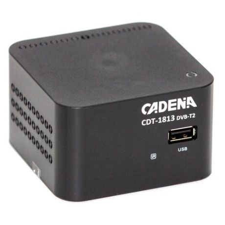 Ресивер DVB-T2 CADENA CDT-1813, черный [046/91/00049597]