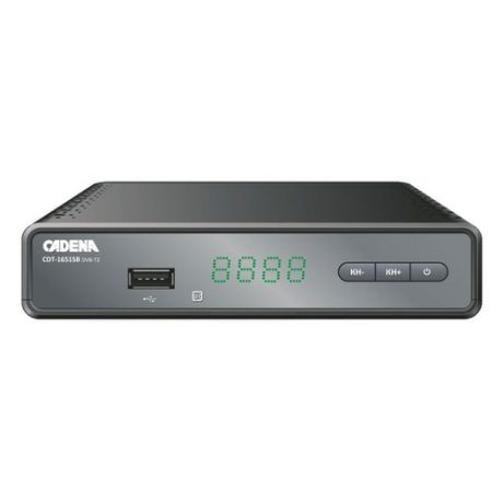 Ресивер DVB-T2 CADENA CDT-1651SB, черный [046/91/00046475]