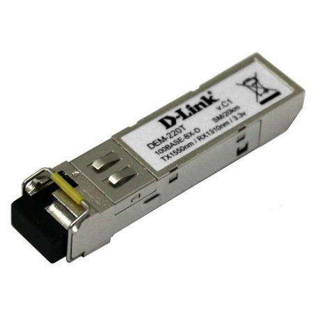 Трансивер D-Link DEM-220T WDM SFP 100Base-BX-D Tx:1550nm Rx:1310nm singlemode 20km