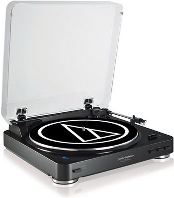Проигрыватель виниловых дисков Audio-Technica AT-LP 60 BK-BT черный