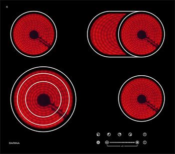 Встраиваемая электрическая варочная панель Darina 4P E 329 B