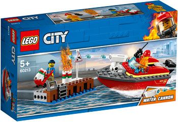 Конструктор Lego Пожар в порту 60213 City Fire