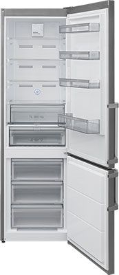 Двухкамерный холодильник Jackys JR FI 2000 нержавеющая сталь