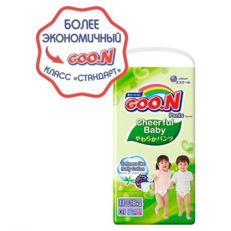 Трусики-подгузники Goon Cheerful ХL (11-18 кг), 42