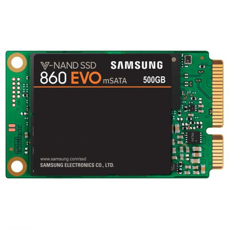 жесткий диск SSD 500ГБ, mSATA, SATA III, Samsung 860 EVO Series, MZ-M6E500BW