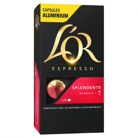 капсулы L`OR Espresso Splendente, 10 капсул