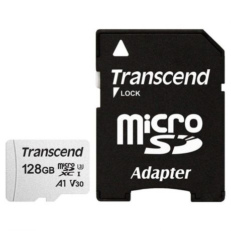 карта памяти TransFlash 128ГБ MicroSDXC Class 10 UHS-I U3 Transcend 300S