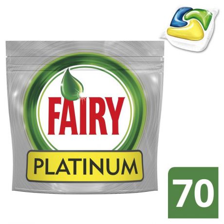 Капсулы для посудомоечной машины Fairy Platinum All in one 70 шт.