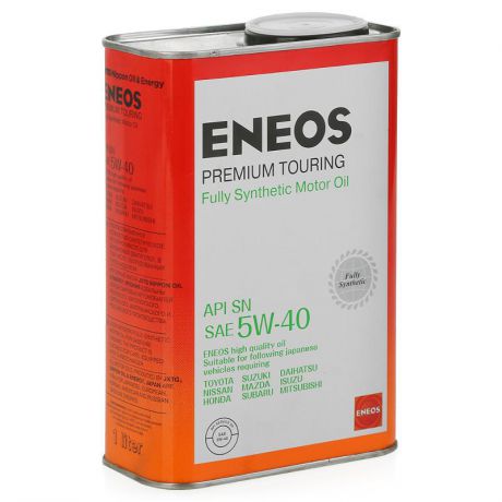 Моторное масло ENEOS Premium Touring SN 5W40, синтетическое, 1л