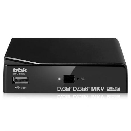Цифровая тв приставка BBK SMP015HDT2, темно-серый (DVB-T/T2)