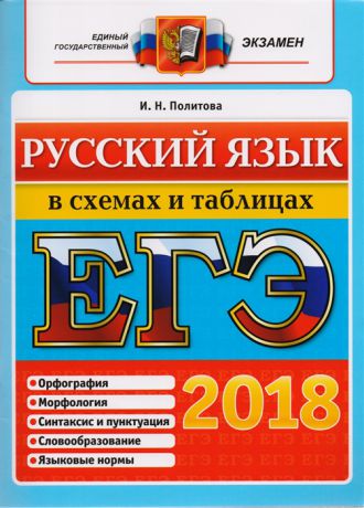 Политова И. ЕГЭ 2018 Русский язык в схемах и таблицах