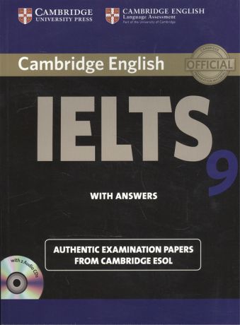 Cambridge English IELTS 9 Authentic examination papers from Cambridge ESOL With Answers 2CD