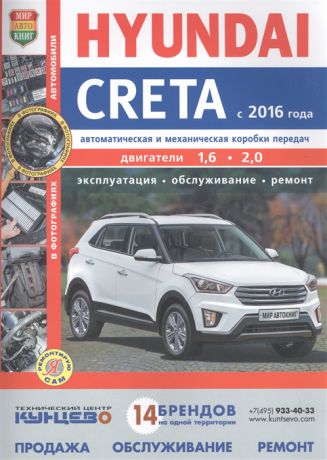 Hyundai Creta с 2016 года Автоматическая и механическая коробки передач