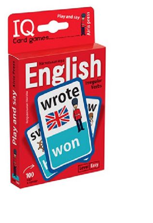 Степичев П. IQ Card games English Irregular verbs Easy Level 100 карт