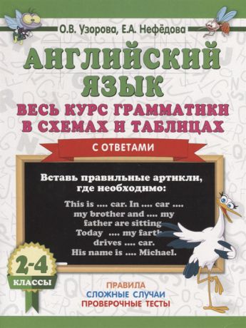 Узорова О., Нефедова Е. Английский язык 2-4 классы Весь курс грамматики в схемах и таблицах