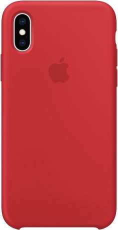 Клип-кейс Apple Silicone для iPhone XS (красный)