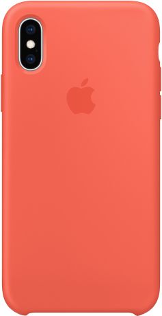 Клип-кейс Apple Silicone для iPhone XS Max (спелый нектарин)