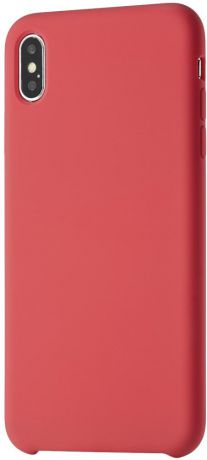 Клип-кейс uBear Silicone soft touch для Apple iPhone XS Max (красный)