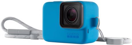 Чехол GoPro Sleeve+Lanyard с ремешком ACSST-003 (синий)