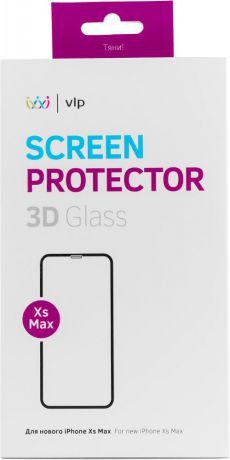 Защитное стекло VLP 3D для Apple iPhone XS Max черная рамка