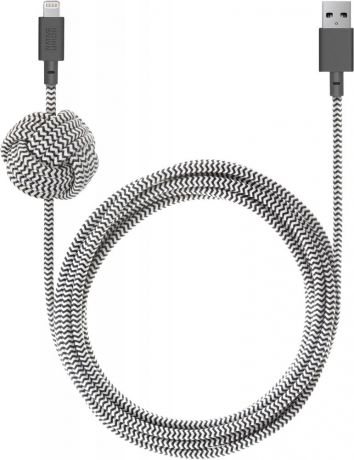 Кабель Native Union Night Cable Apple 8pin 3м (зебра)