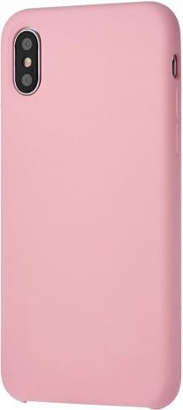Клип-кейс uBear Silicone soft touch для Apple iPhone X (розовый)