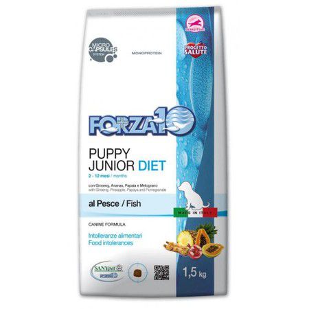 Forza10 Forza10 Diet Диетический гипоаллергеный для щенков всех пород и собак в период беременности и лактации из рыбы - 1,5 кг