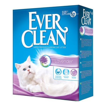 Ever Clean Наполнитель Ever Clean Lavender комкующийся с ароматом лаванды - 6 л