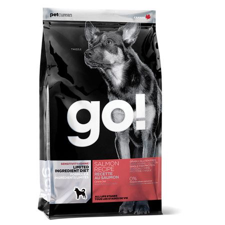 GO! Natural Holistic GO! Sensitivity + Shine GF сухой беззерновой корм для щенков и собак для чувствительного пищеварения с лососем - 2,72 кг