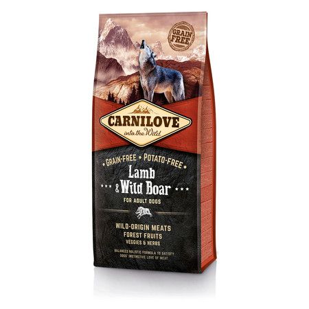 CarniLove Сухой корм Carnilove Lamb & Wild Boar for Adult Dogs для взрослых собак всех пород с ягненком и диким кабаном беззерновой