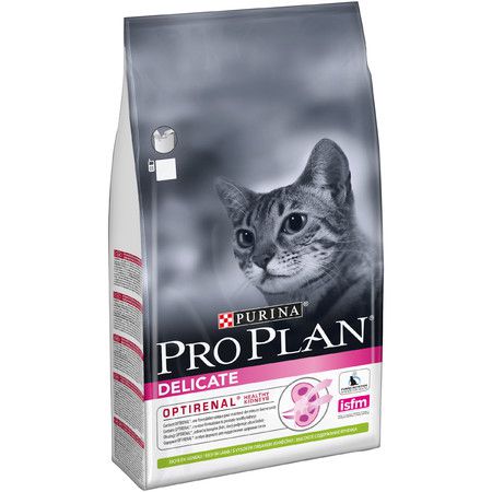 Purina PRO PLAN Сухой корм Purina Pro Plan Delicate для кошек с чувствительным пищеварением и привередливых к еде с ягненком - 1,5 кг