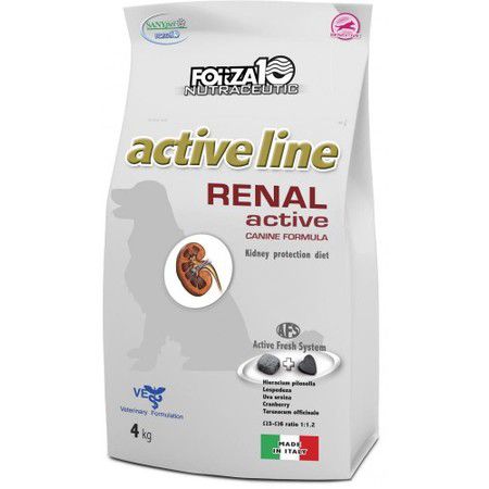 Forza10 Forza10 Active Line для взрослых собак всех пород при острой и хронической почечной недостаточности, хронической сердечной недостаточности - 4 кг