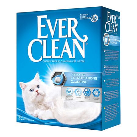 Ever Clean Наполнитель Ever Clean Extra Strong Clumping Unscented комкующийся без ароматизатора - 6 л