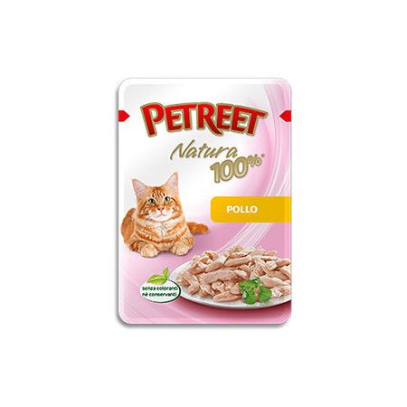 PETREET Petreet Natura для кошек Курица - 85 гр х 24 шт