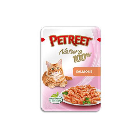 PETREET Petreet Natura для кошек Лосось - 85 гр х 24 шт