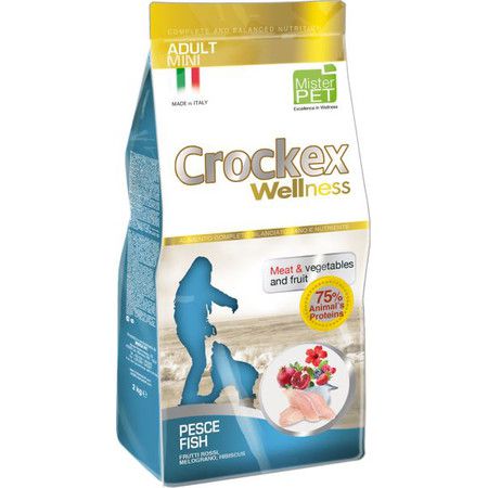 Crockex Wellness Сухой корм Crockex Wellness для взрослых собак средних и крупных пород с рыбой и рисом