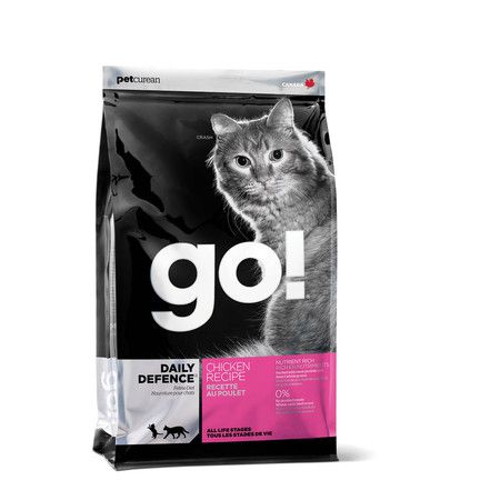 GO! Natural Holistic GO! Daily Defence сухой корм для котят и кошек с цельной курицей, фруктами и овощами - 1,82 кг