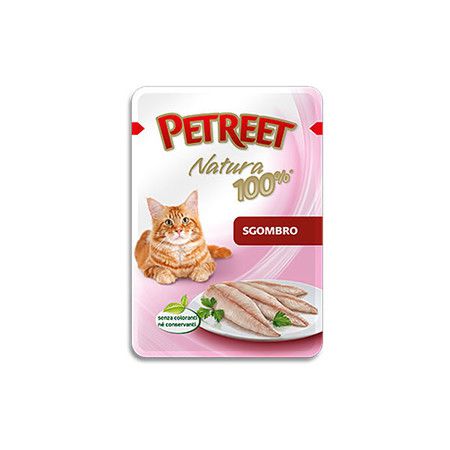 PETREET Petreet Natura для кошек Макрель - 85 гр х 24 шт